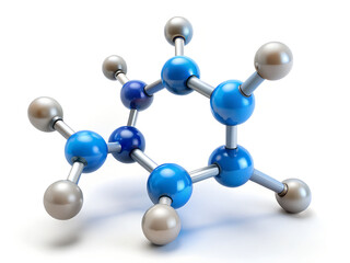 Obraz premium chemical structure of a molecule generative ai