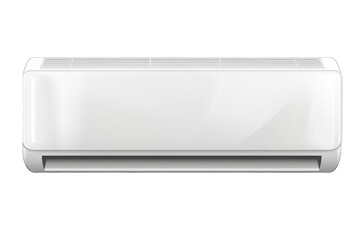 Isolated flat white air conditioner