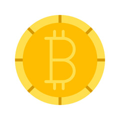 Bitcoin icon vector image. Suitable for mobile apps, web apps and print media.
