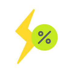 Cheap Energy icon vector image. Suitable for mobile apps, web apps and print media.