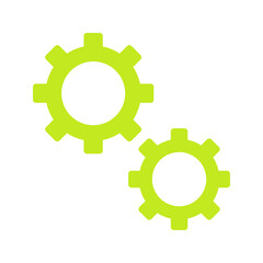 Gears icon vector image. Suitable for mobile apps, web apps and print media.
