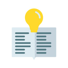 Learning icon vector image. Suitable for mobile apps, web apps and print media.