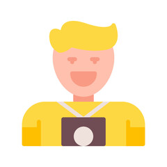 Photographer icon vector image. Suitable for mobile apps, web apps and print media.