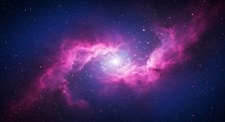 Fototapeta premium Cosmic Bloom AI Generated