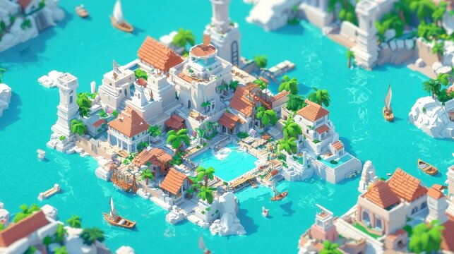 Island Resilience, a climate crisis strategy game where players build adaptation towers on a diminishing island, navigating rising sea levels and environmental challenges.