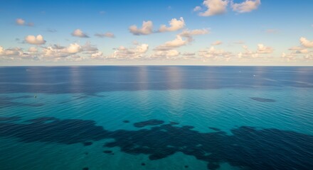 Fototapeta premium Azure Horizons' Embrace AI Generated