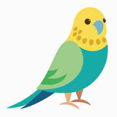Fototapeta premium Budgerigar vector icon isolated on white background