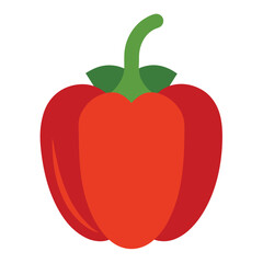 Capsicum vector icon isolated on white background