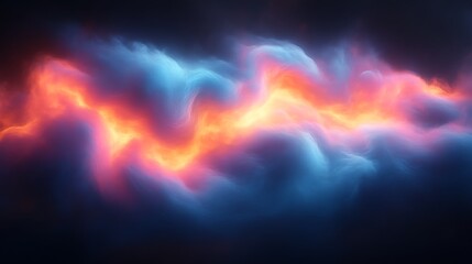 Fototapeta premium Abstract Nebula Glow, Night Sky