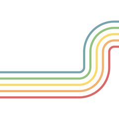 Retro Rainbow Element