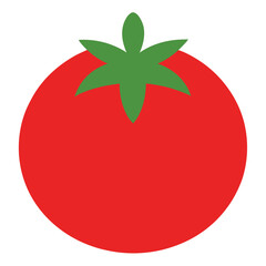 Tomato vector icon isolated on white background