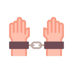 Obraz premium Slavery icon vector image. Suitable for mobile apps, web apps and print media.
