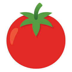 Tomato vector icon isolated on white background