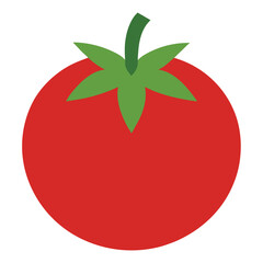 Tomato vector icon isolated on white background