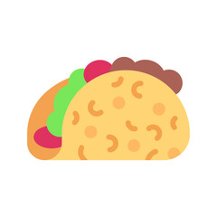 Taco icon vector image. Suitable for mobile apps, web apps and print media.