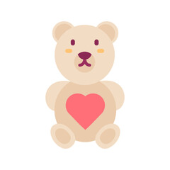 Teddy Bear icon vector image. Suitable for mobile apps, web apps and print media.