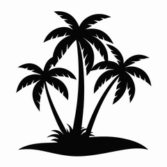 palm trees silhouettes