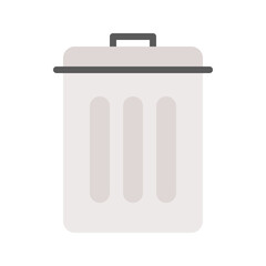 Trash Can icon vector image. Suitable for mobile apps, web apps and print media.