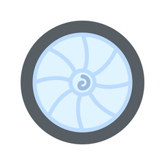 Obraz premium Turbine icon vector image. Suitable for mobile apps, web apps and print media.