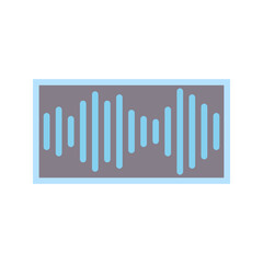 Audio icon vector image. Suitable for mobile apps, web apps and print media.
