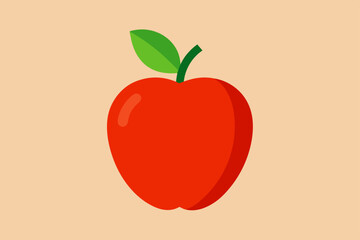 vector illustration of an apple