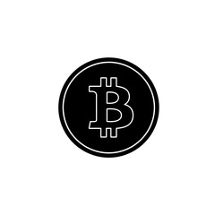 Obraz premium Cryptocurrency Bitcoin Icon Digital Currency Symbol Illustration