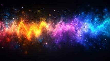 Fototapeta premium Abstract vibrant wave design