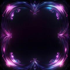 Abstract Neon Frame Design (2)