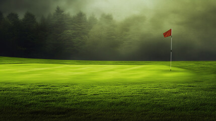 The Quiet Green Focus Before the Putt