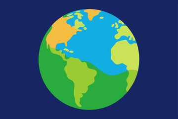 Naklejka premium earth globe vector illustration