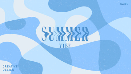 Creative concept of summer bright cover, card or poster in minimal style for corporate identity, branding, social media ads, promo. Modern design template in trendy geometric style