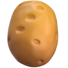 potato isolated transparent background