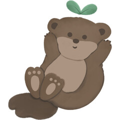 Otter with Earth Day