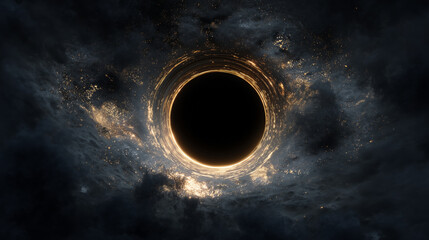 Black hole in deep space