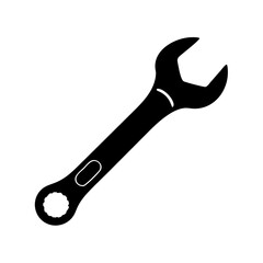 wrench icon, wrench silhouette vector illustration-simple silhouette illustration of wrench, perfect for wrench logos and icons