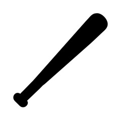 baseball bat icon, baseball bat silhouette vector illustration-simple silhouette illustration of baseball bat, perfect for baseball bat logos and icons