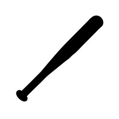 baseball bat icon, baseball bat silhouette vector illustration-simple silhouette illustration of baseball bat, perfect for baseball bat logos and icons