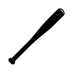baseball bat icon, baseball bat silhouette vector illustration-simple silhouette illustration of baseball bat, perfect for baseball bat logos and icons