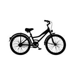 Fototapeta premium bicycle icon, bicycle silhouette vector illustration-simple silhouette illustration of bicycle, perfect for bicycle logos and icons