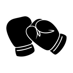 boxing gloves icon, boxing gloves silhouette vector illustration-simple silhouette illustration of boxing gloves, perfect for boxing gloves logos and icons
