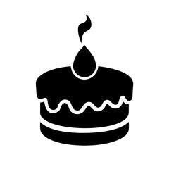 cake icon, cake silhouette vector illustration-simple silhouette illustration of cake, perfect for cake logos and icons