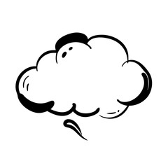cloud icon, cloud silhouette vector illustration-simple silhouette illustration of cloud, perfect for cloud logos and icons