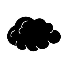 cloud icon, cloud silhouette vector illustration-simple silhouette illustration of cloud, perfect for cloud logos and icons
