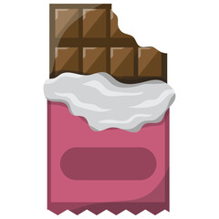 Chocolate Bar Candy Illustration