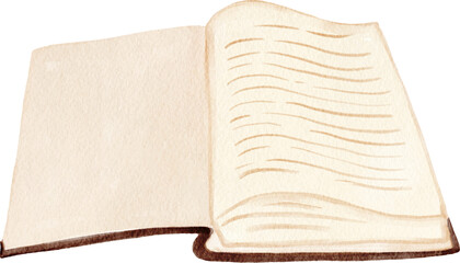 Watercolor Colorful Book Collection Illustration