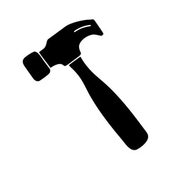 hammer icon, hammer silhouette vector illustration-simple silhouette illustration of hammer, perfect for hammer logos and icons