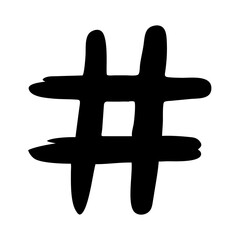 hashtag icon, hashtag silhouette vector illustration-simple silhouette illustration of hashtag, perfect for hashtag logos and icons