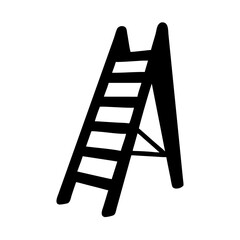 ladder icon, ladder silhouette vector illustration-simple silhouette illustration of ladder, perfect for ladder logos and icons
