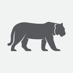 Majestic Lion Vector Illustration white background.
