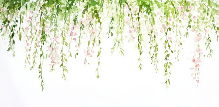 Fototapeta Delicate Floral Vines
